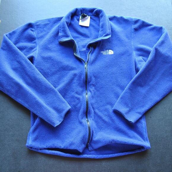 The North Face Fleece Zip up Jacket Blue Medium Kids - Picture 1 of 6